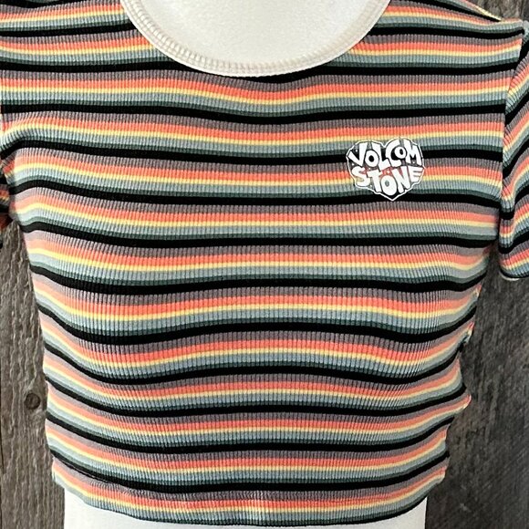 Volcom Stripped Baby Tee - Picture 2 of 6